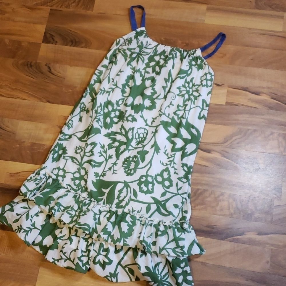 GAP Drawstring Halter Floral Dress with Ruffles - Picture 1 of 8